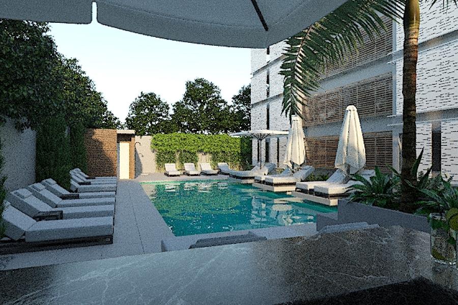 Architecture HoHo exterior views of a swimming pool in a residence in Brazil 